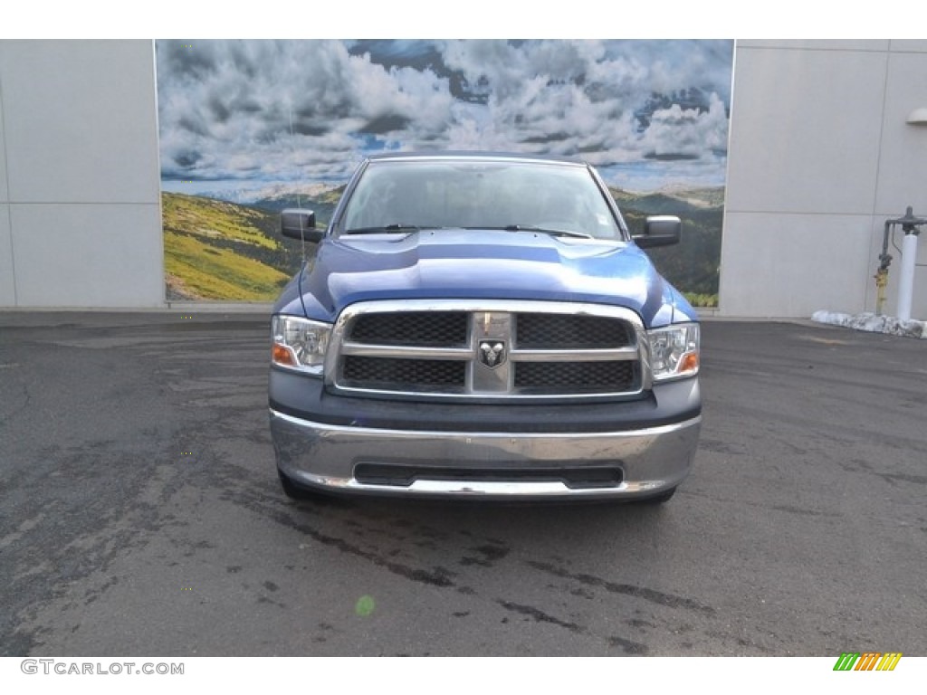 2011 Ram 1500 ST Quad Cab 4x4 - Deep Water Blue Pearl / Dark Slate Gray/Medium Graystone photo #6