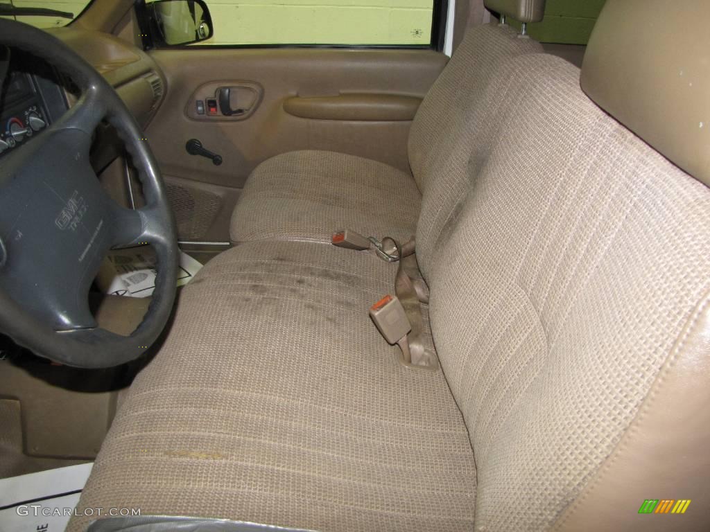1995 Sierra 1500 SL Extended Cab 4x4 - White / Beige photo #11