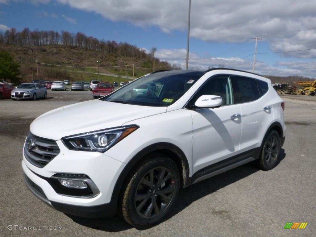 Pearl White 2017 Hyundai Santa Fe Sport 2.0T Ulitimate AWD Exterior Photo #111948081