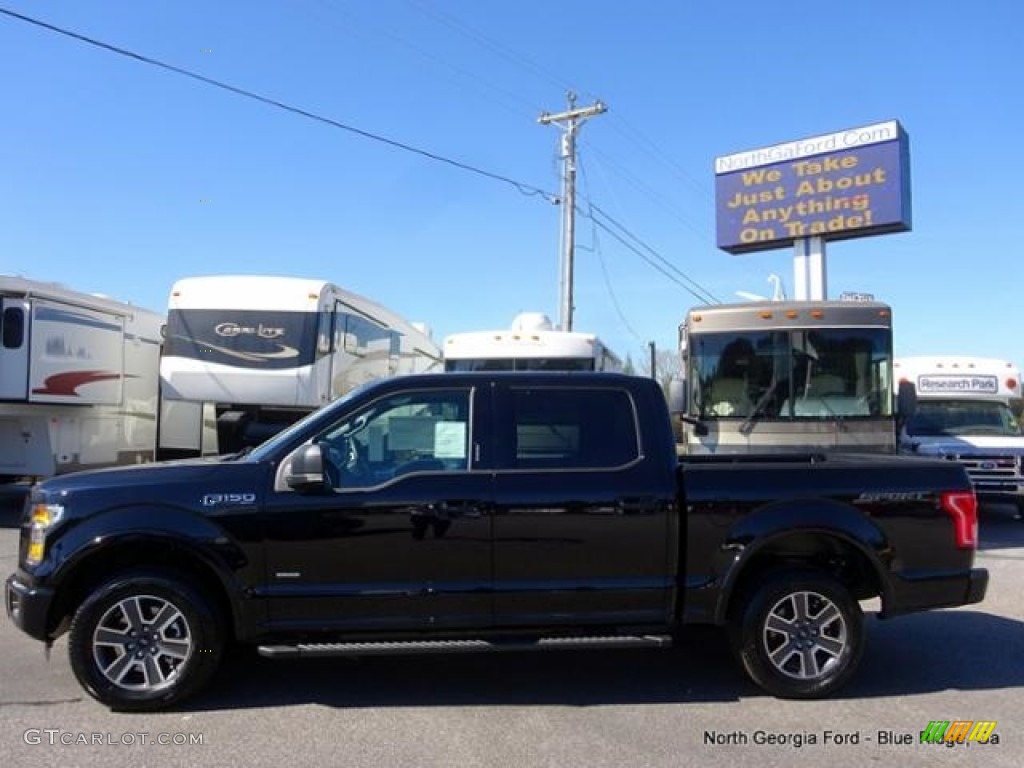 2016 F150 XLT SuperCrew - Shadow Black / Black photo #2