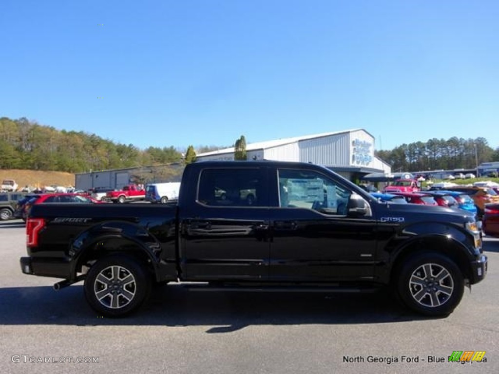 2016 F150 XLT SuperCrew - Shadow Black / Black photo #6