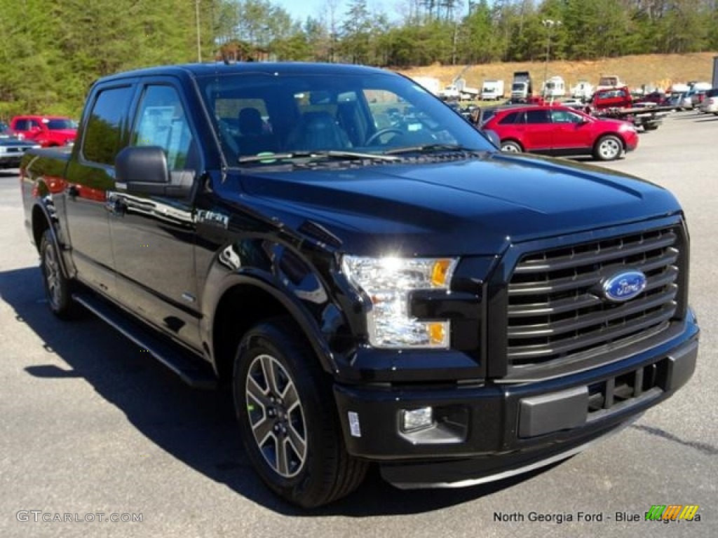 2016 F150 XLT SuperCrew - Shadow Black / Black photo #7