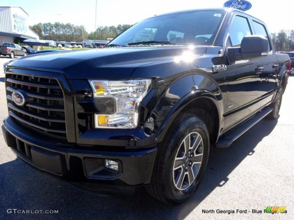 2016 F150 XLT SuperCrew - Shadow Black / Black photo #34