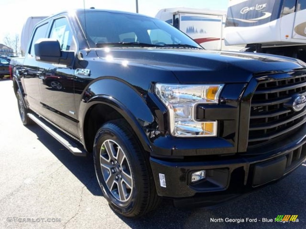 2016 F150 XLT SuperCrew - Shadow Black / Black photo #35