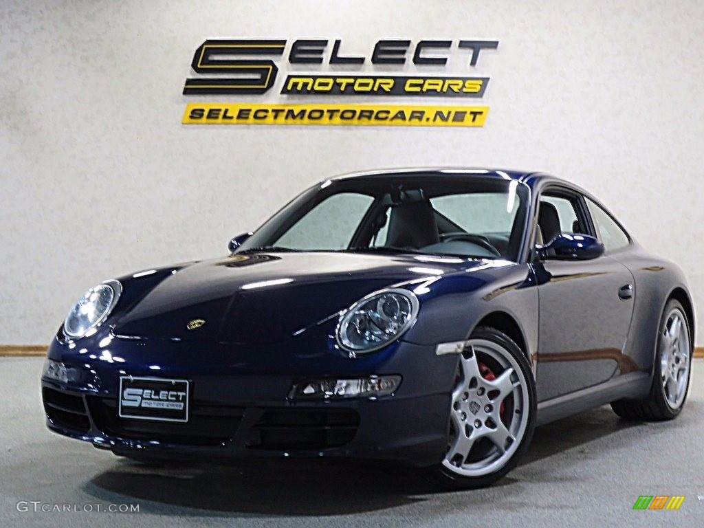 2005 911 Carrera S Coupe - Lapis Blue Metallic / Stone Grey photo #1