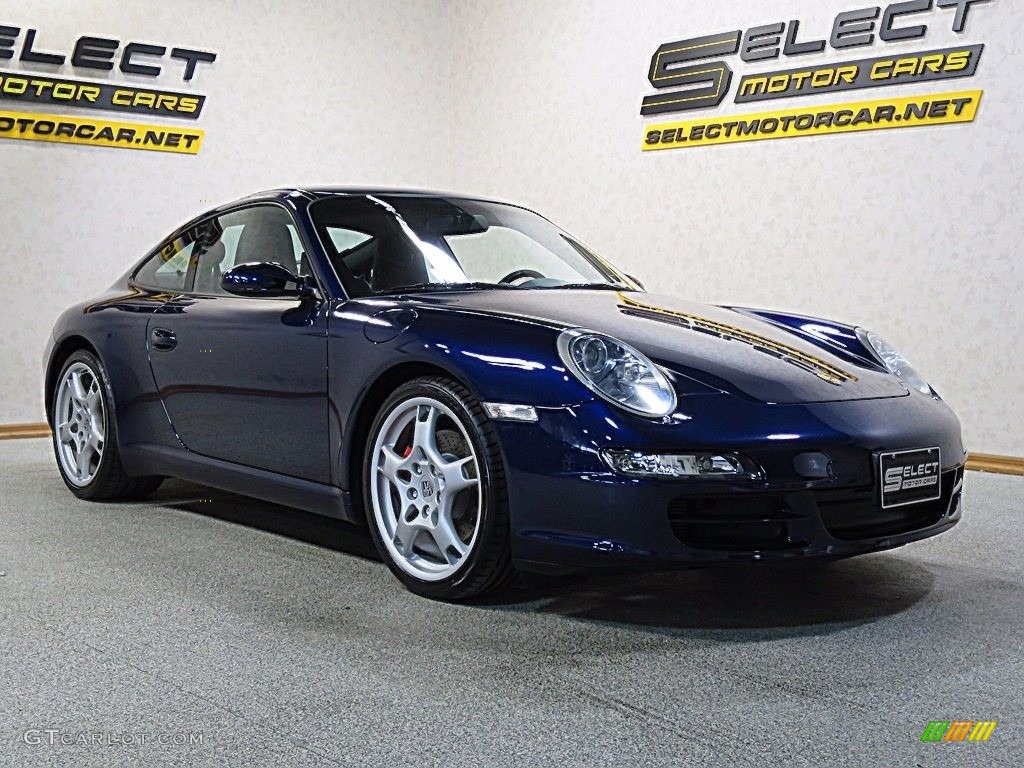 2005 911 Carrera S Coupe - Lapis Blue Metallic / Stone Grey photo #3