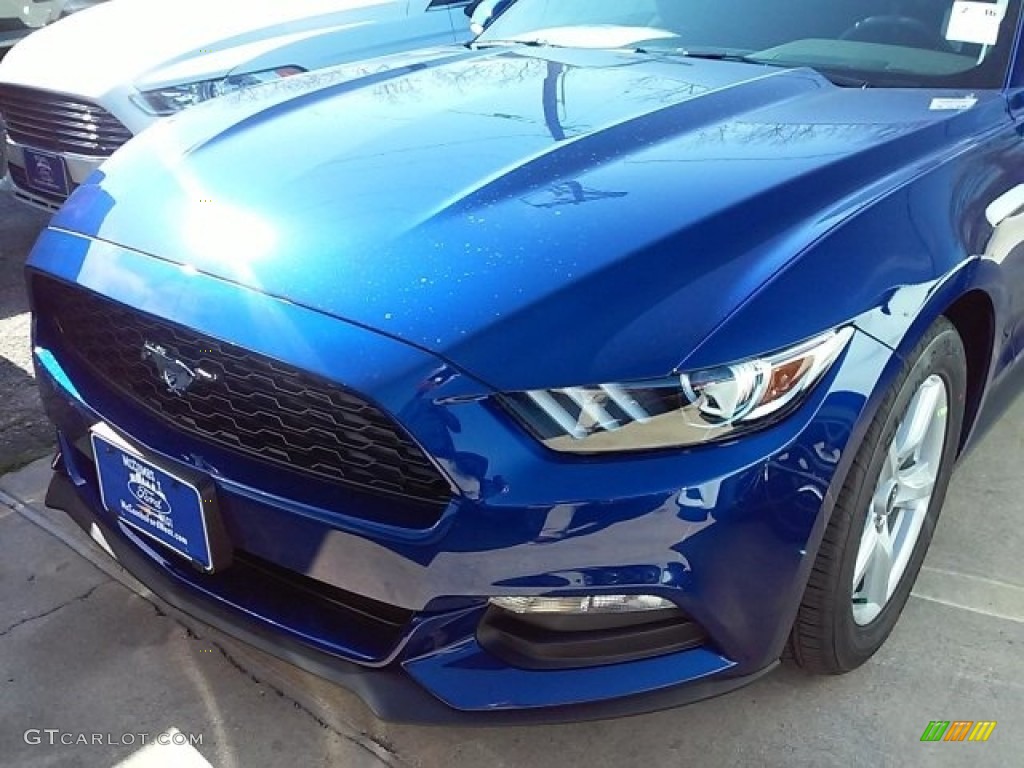 2016 Mustang V6 Coupe - Deep Impact Blue Metallic / Ebony photo #4