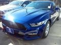 2016 Deep Impact Blue Metallic Ford Mustang V6 Coupe  photo #5