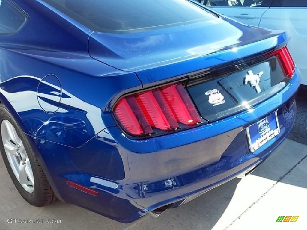 2016 Mustang V6 Coupe - Deep Impact Blue Metallic / Ebony photo #7