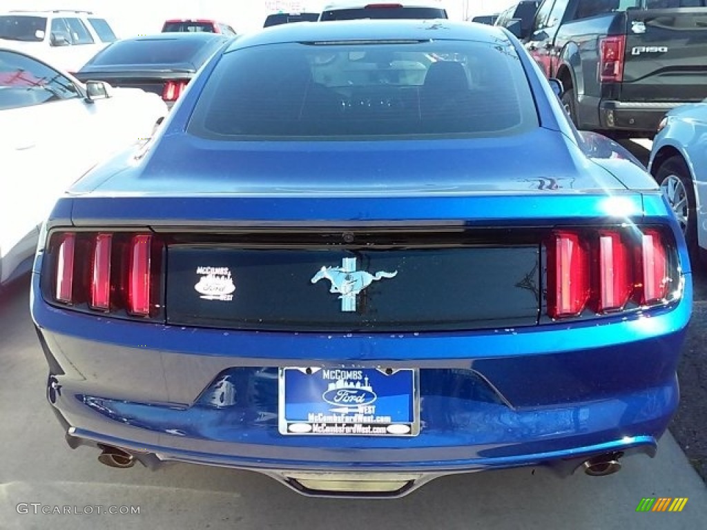2016 Mustang V6 Coupe - Deep Impact Blue Metallic / Ebony photo #8