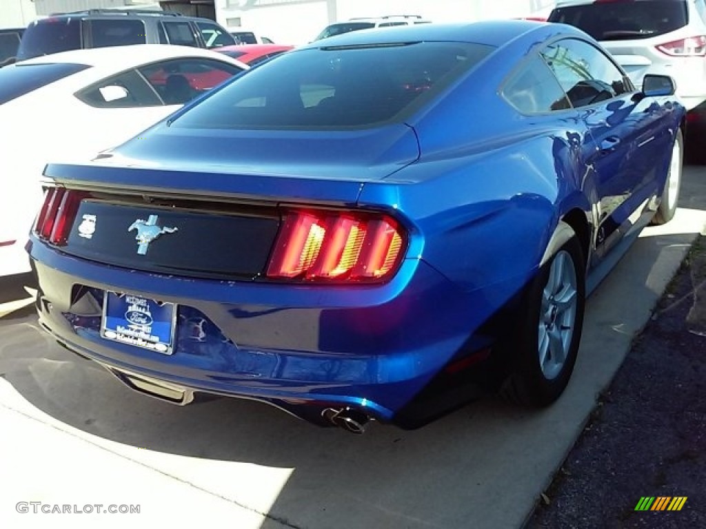 2016 Mustang V6 Coupe - Deep Impact Blue Metallic / Ebony photo #9