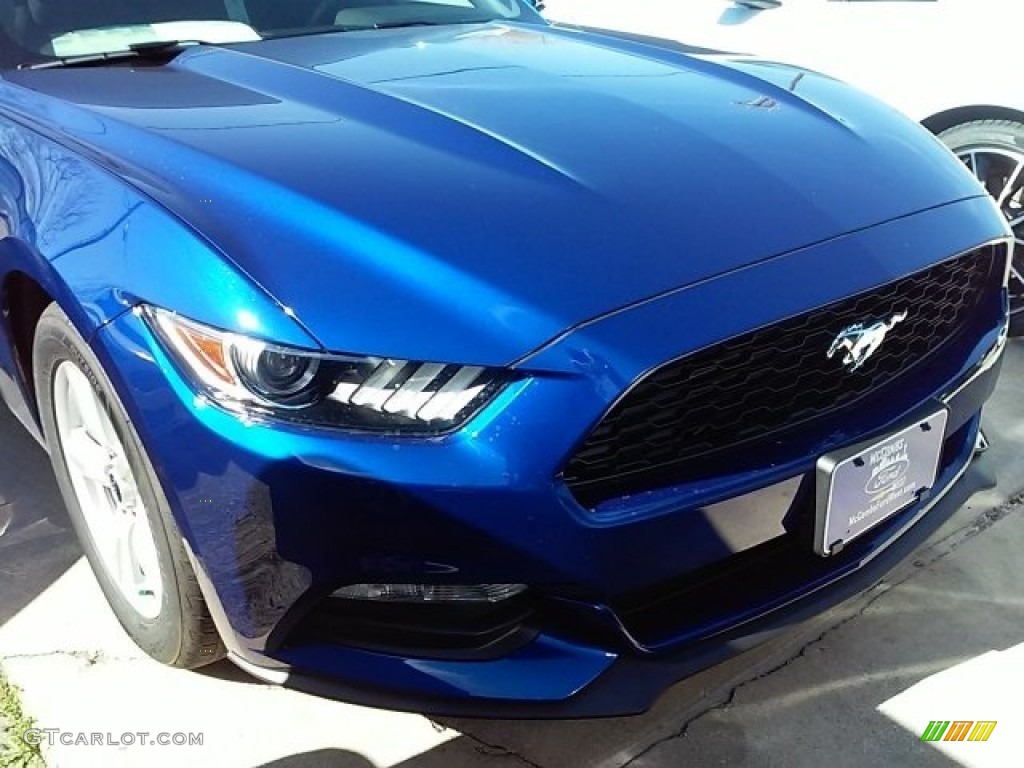 2016 Mustang V6 Coupe - Deep Impact Blue Metallic / Ebony photo #11