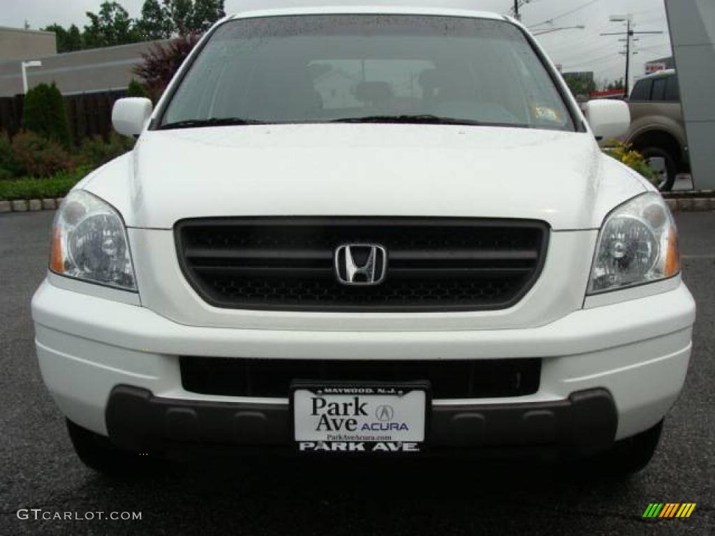 2004 Pilot EX-L 4WD - Taffeta White / Gray photo #2