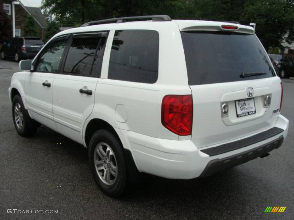 2004 Pilot EX-L 4WD - Taffeta White / Gray photo #4