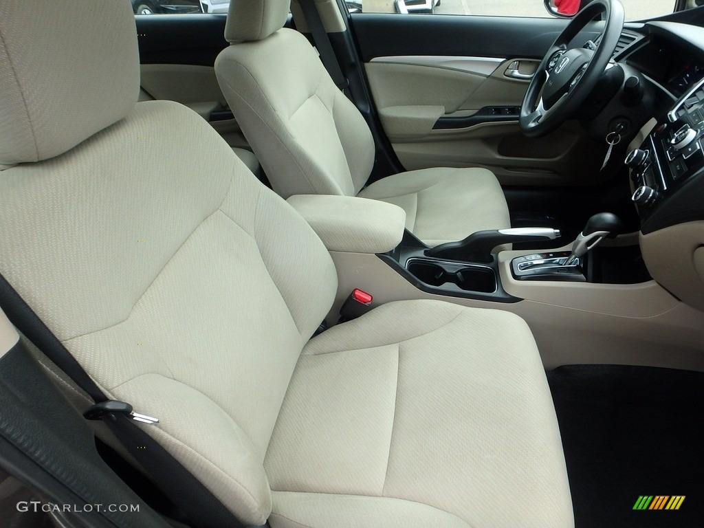 2013 Civic EX Sedan - Urban Titanium Metallic / Beige photo #10
