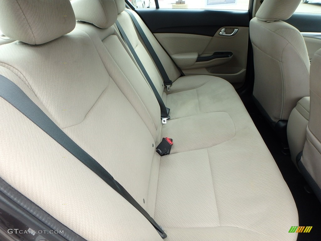 2013 Civic EX Sedan - Urban Titanium Metallic / Beige photo #13