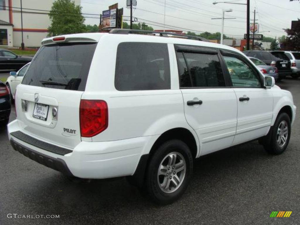 2004 Pilot EX-L 4WD - Taffeta White / Gray photo #6