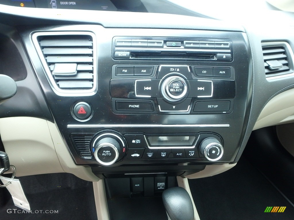 2013 Civic EX Sedan - Urban Titanium Metallic / Beige photo #22