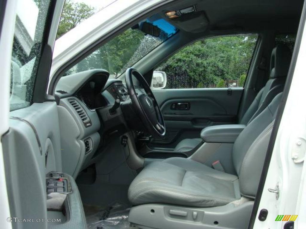 2004 Pilot EX-L 4WD - Taffeta White / Gray photo #8
