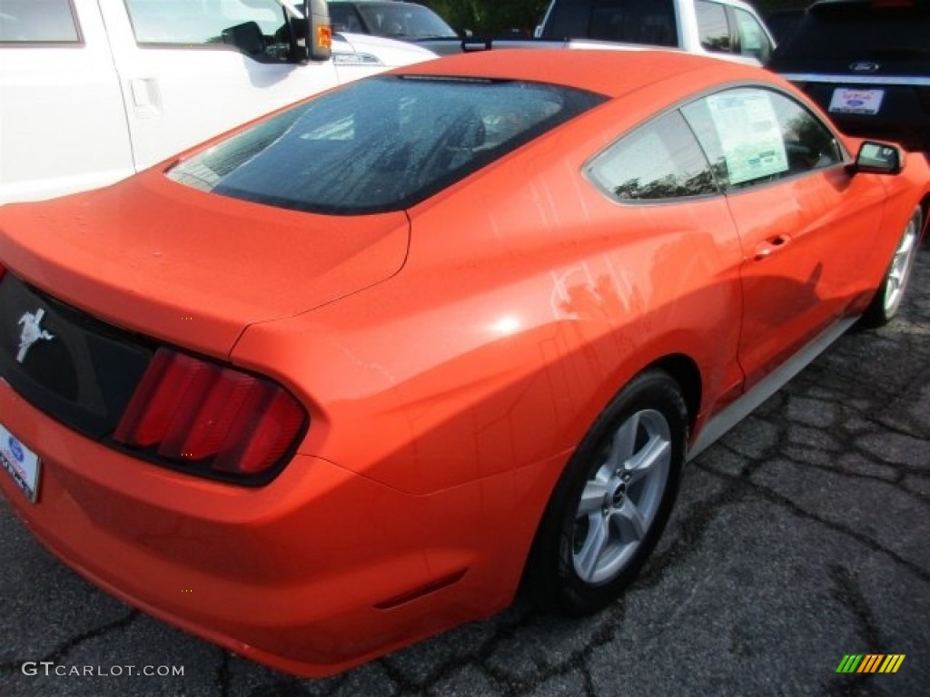 2016 Mustang V6 Coupe - Competition Orange / Ebony photo #6