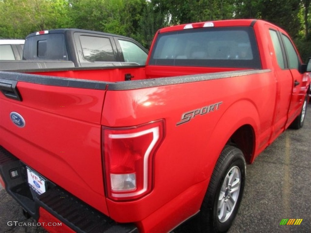 2016 F150 XL SuperCab - Race Red / Medium Earth Gray photo #8