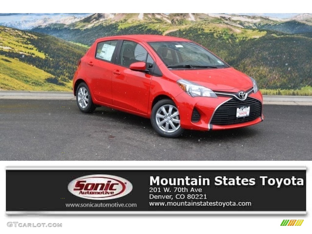 2016 Yaris 5-Door LE - Absolutely Red / Black photo #1