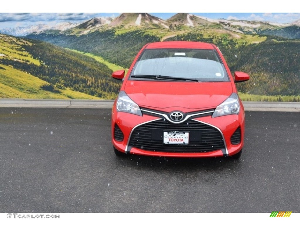 2016 Yaris 5-Door LE - Absolutely Red / Black photo #2