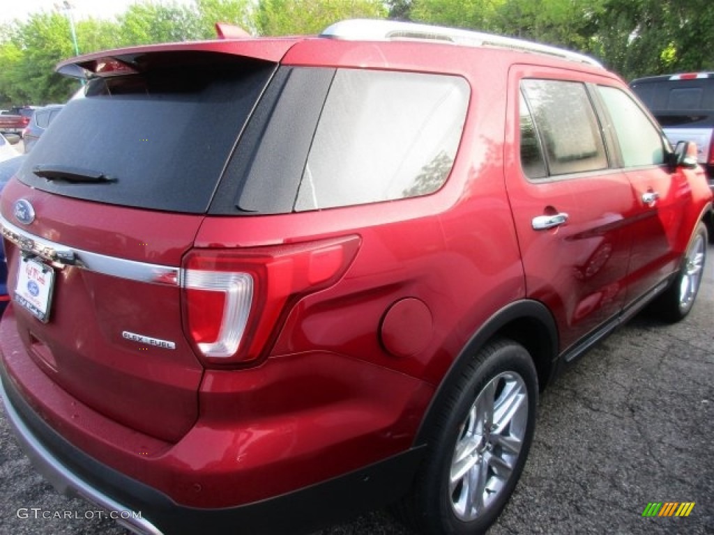 2016 Explorer Limited - Ruby Red Metallic Tri-Coat / Ebony Black photo #7