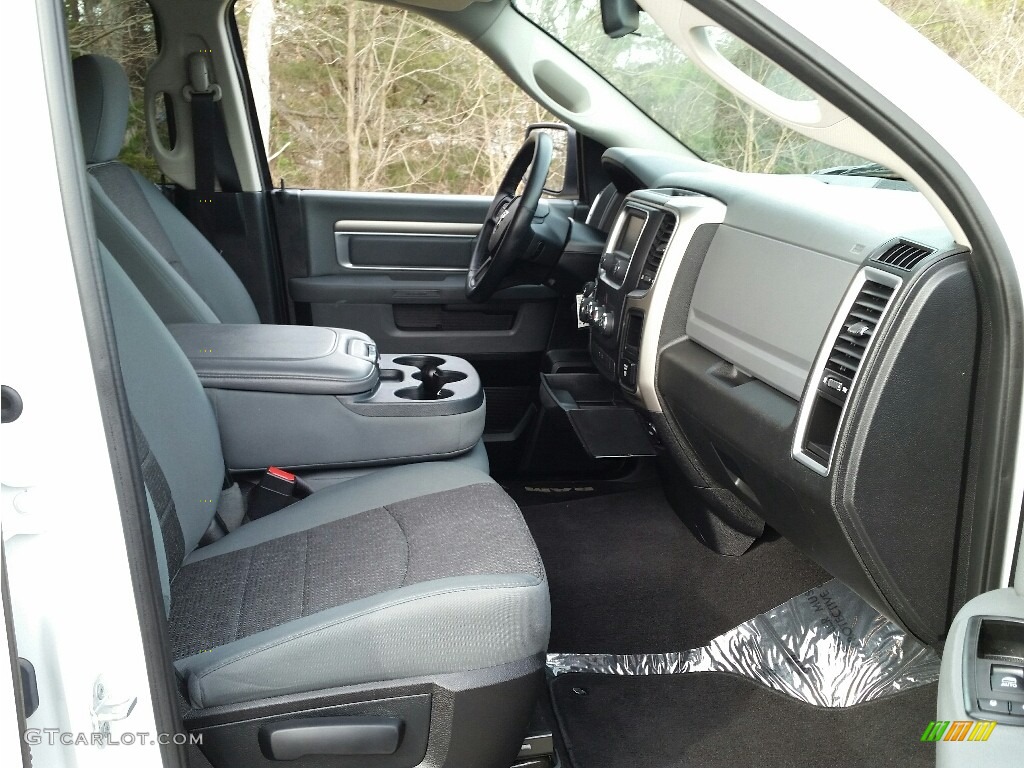 2014 1500 SLT Quad Cab - Bright White / Black/Diesel Gray photo #9