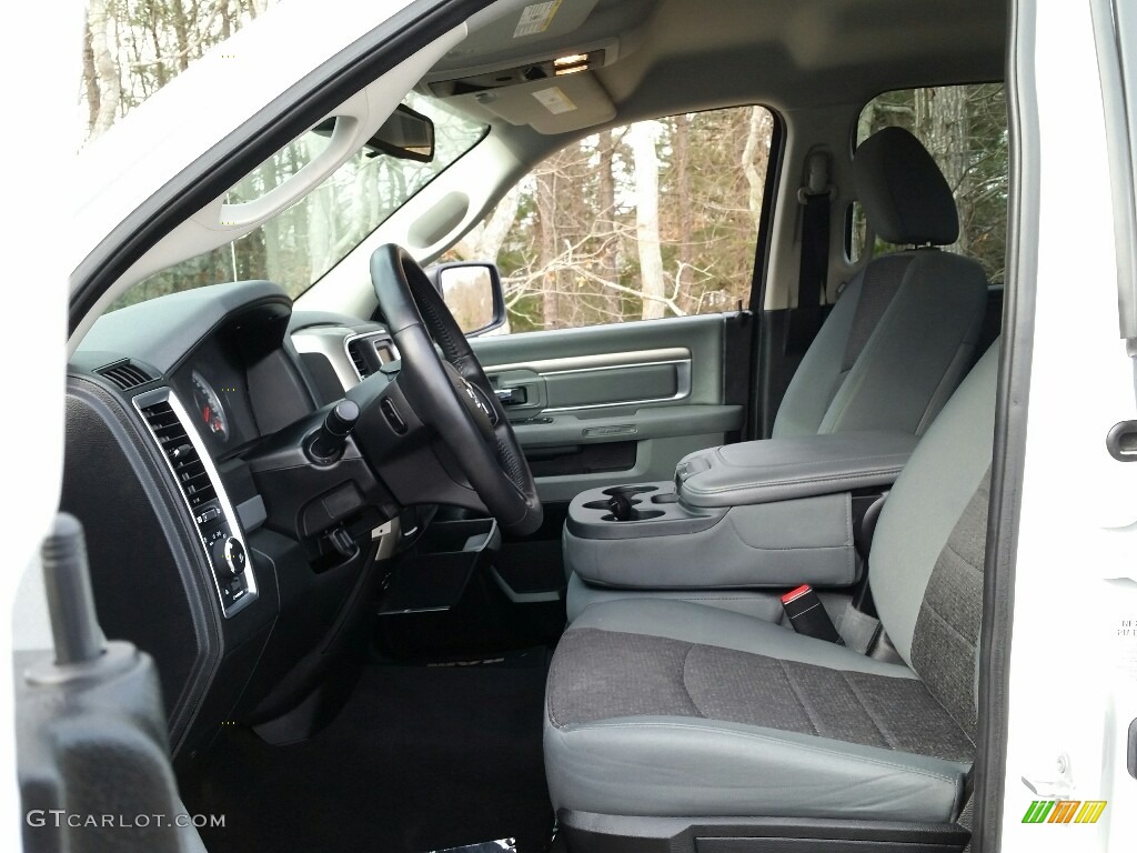 2014 1500 SLT Quad Cab - Bright White / Black/Diesel Gray photo #18