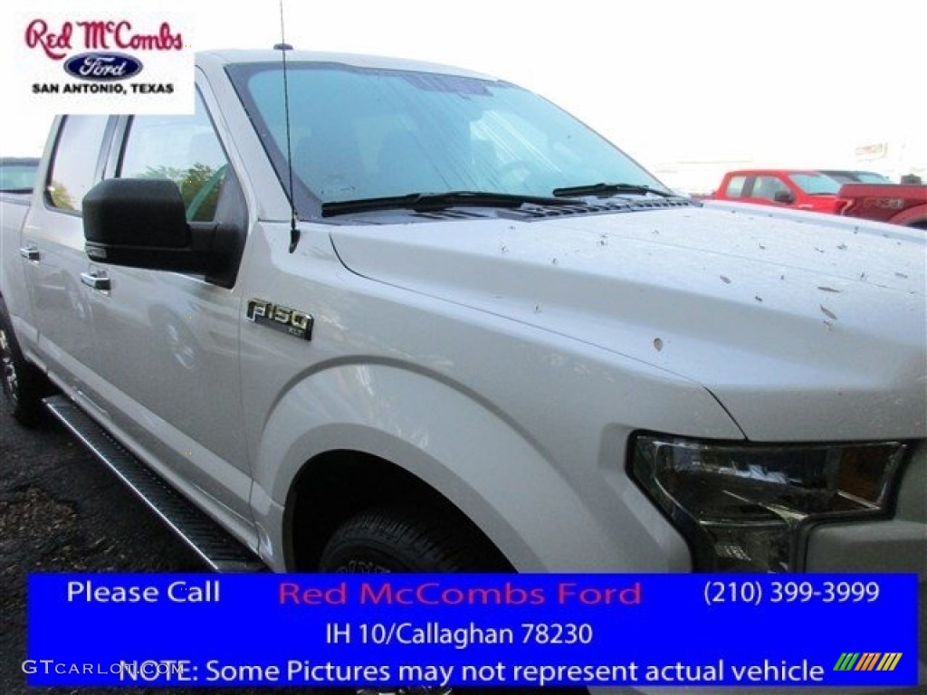 2016 F150 XLT SuperCrew 4x4 - Oxford White / Medium Earth Gray photo #1