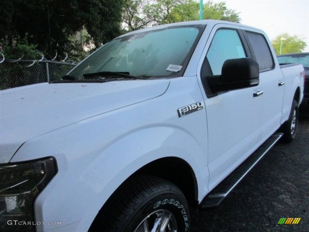 2016 F150 XLT SuperCrew 4x4 - Oxford White / Medium Earth Gray photo #2