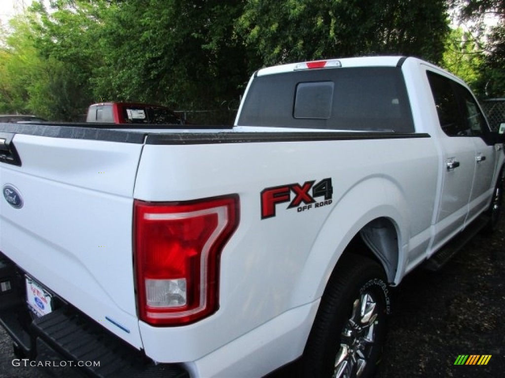 2016 F150 XLT SuperCrew 4x4 - Oxford White / Medium Earth Gray photo #8