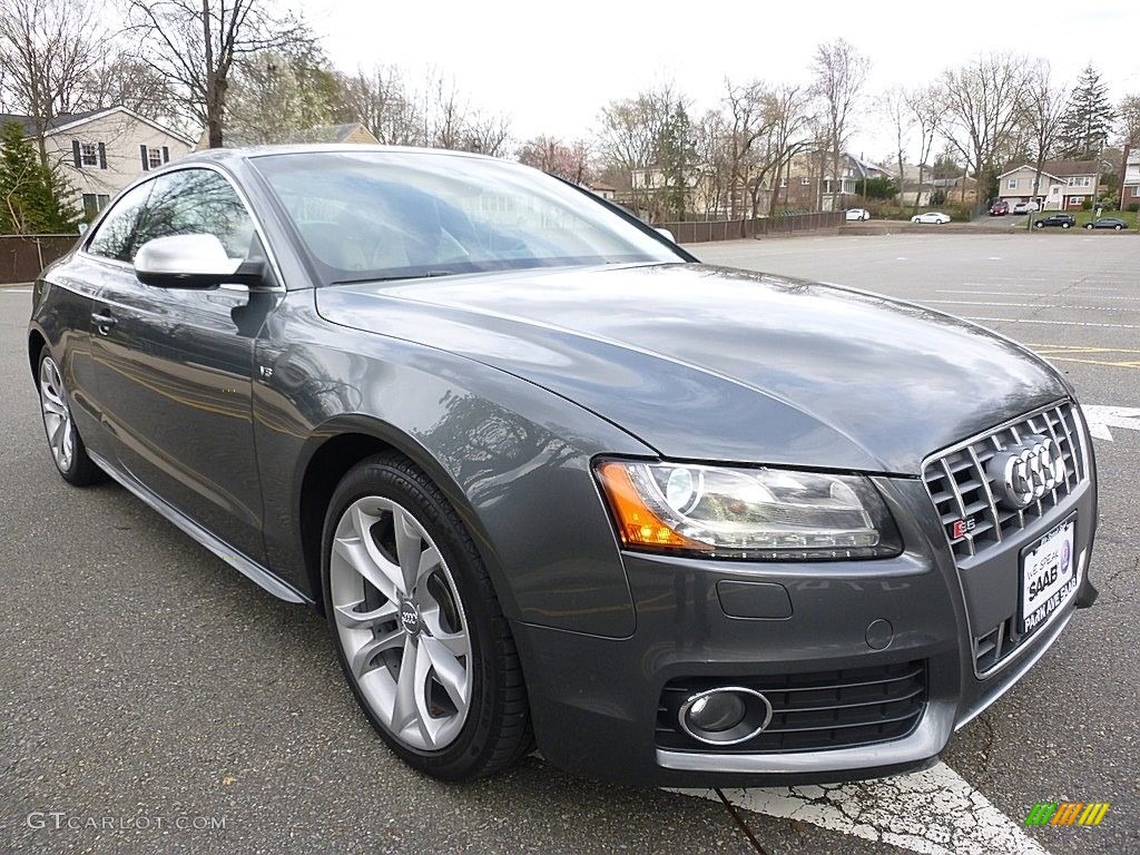 2012 S5 4.2 FSI quattro Coupe - Monsoon Grey Metallic / Black photo #7