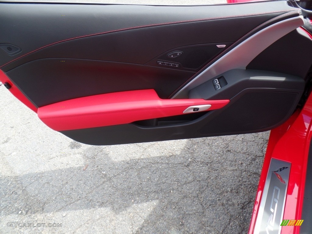 2016 Chevrolet Corvette Stingray Coupe Adrenaline Red Door Panel Photo #111963382