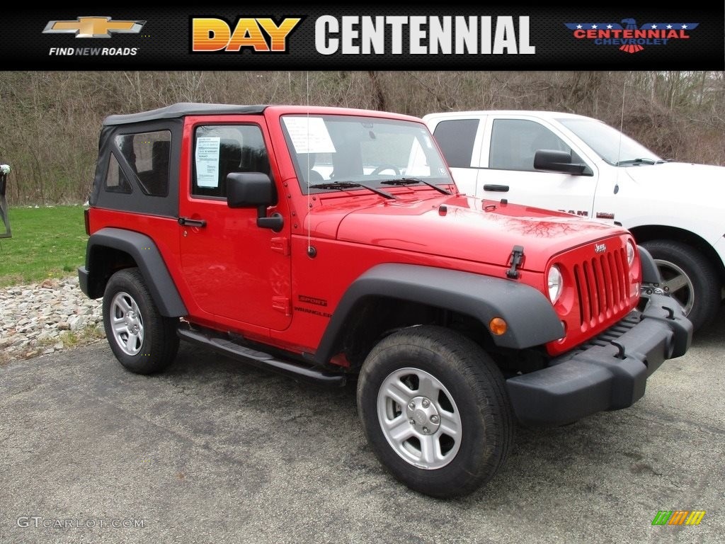 2015 Wrangler Sport 4x4 - Firecracker Red / Black photo #1