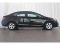 2013 Crystal Black Pearl Honda Civic LX Sedan  photo #3
