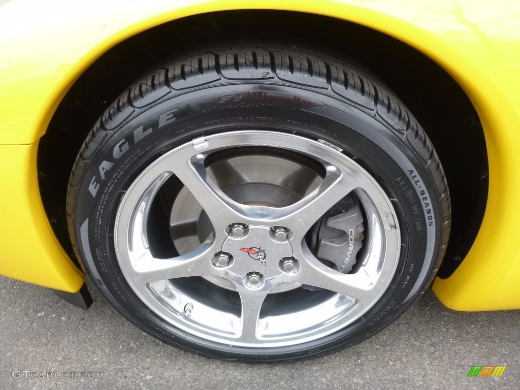 2002 Corvette Coupe - Millenium Yellow / Black photo #5