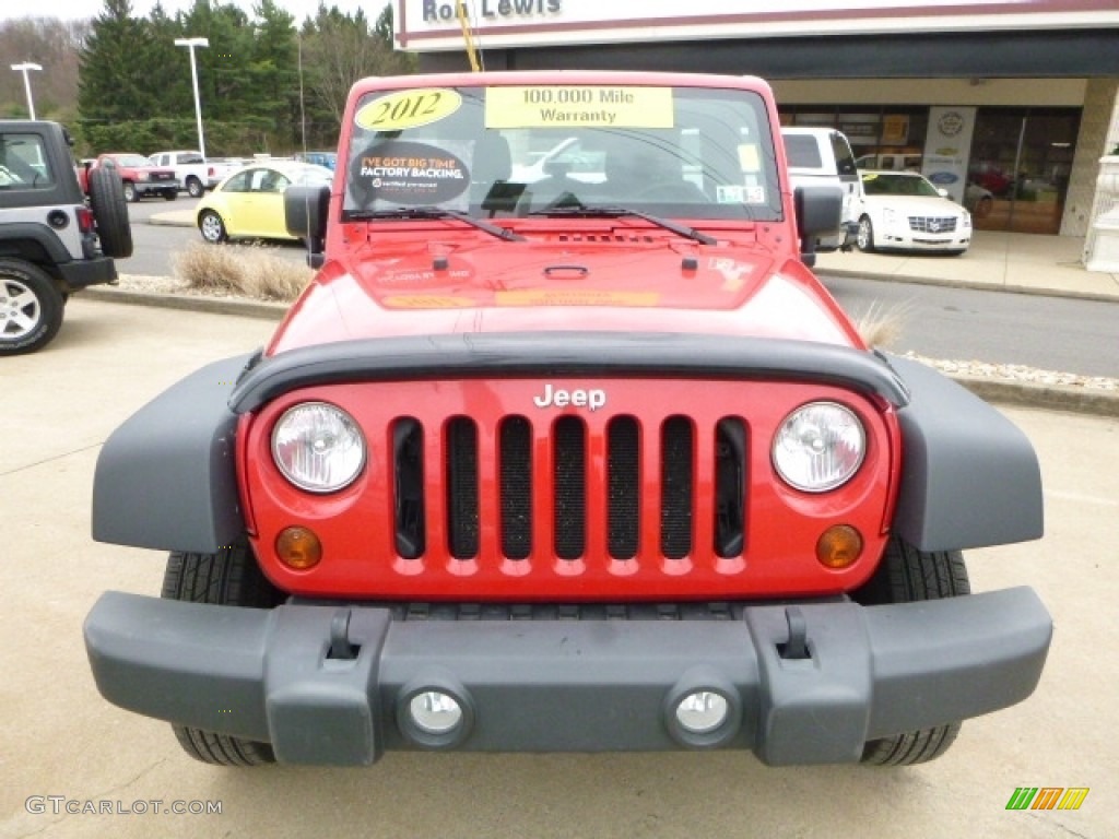 2012 Wrangler Unlimited Sport 4x4 - Flame Red / Black photo #8