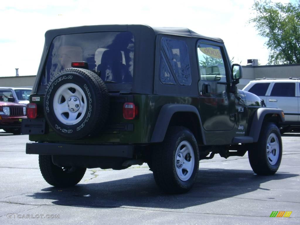 2006 Wrangler X 4x4 - Jeep Green Metallic / Khaki photo #7