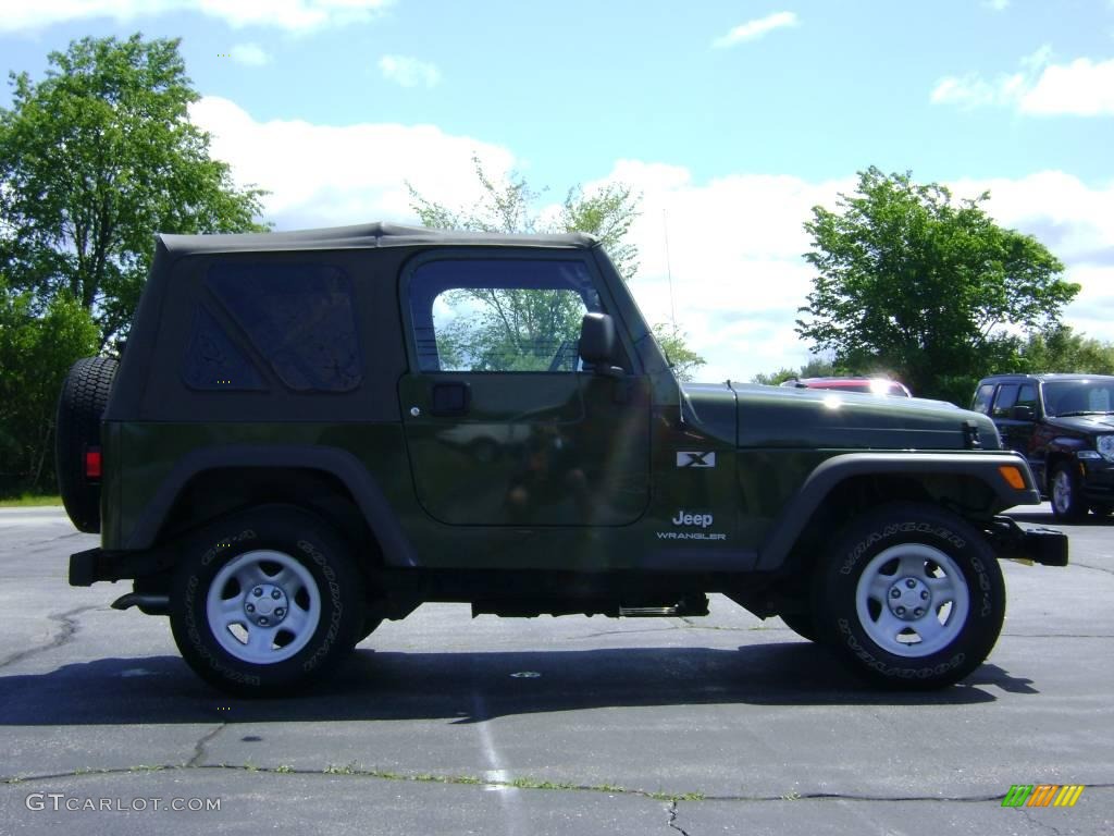2006 Wrangler X 4x4 - Jeep Green Metallic / Khaki photo #8