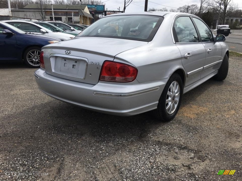 2003 Sonata LX V6 - Brilliant Silver Metallic / Black photo #4