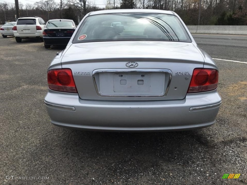 2003 Sonata LX V6 - Brilliant Silver Metallic / Black photo #5
