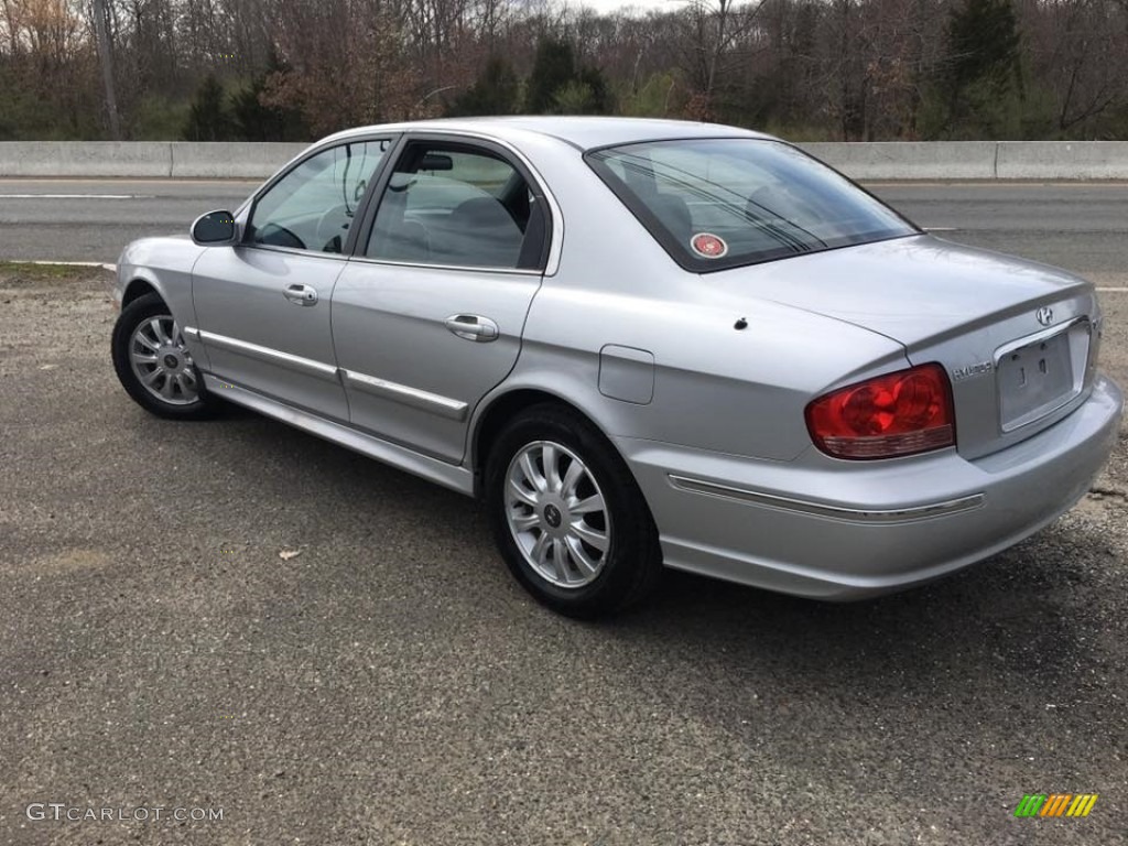 2003 Sonata LX V6 - Brilliant Silver Metallic / Black photo #6