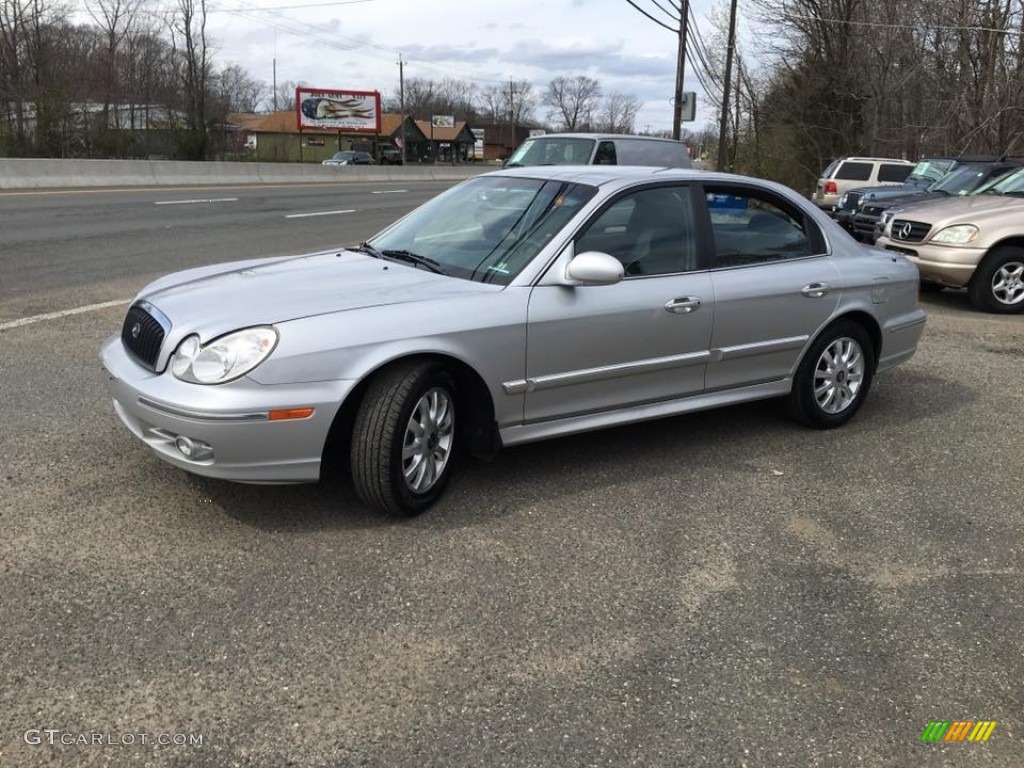 2003 Sonata LX V6 - Brilliant Silver Metallic / Black photo #8
