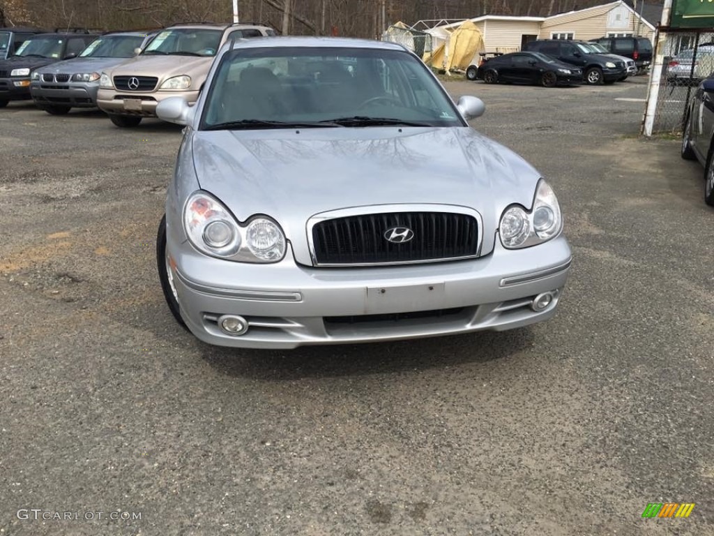 2003 Sonata LX V6 - Brilliant Silver Metallic / Black photo #10