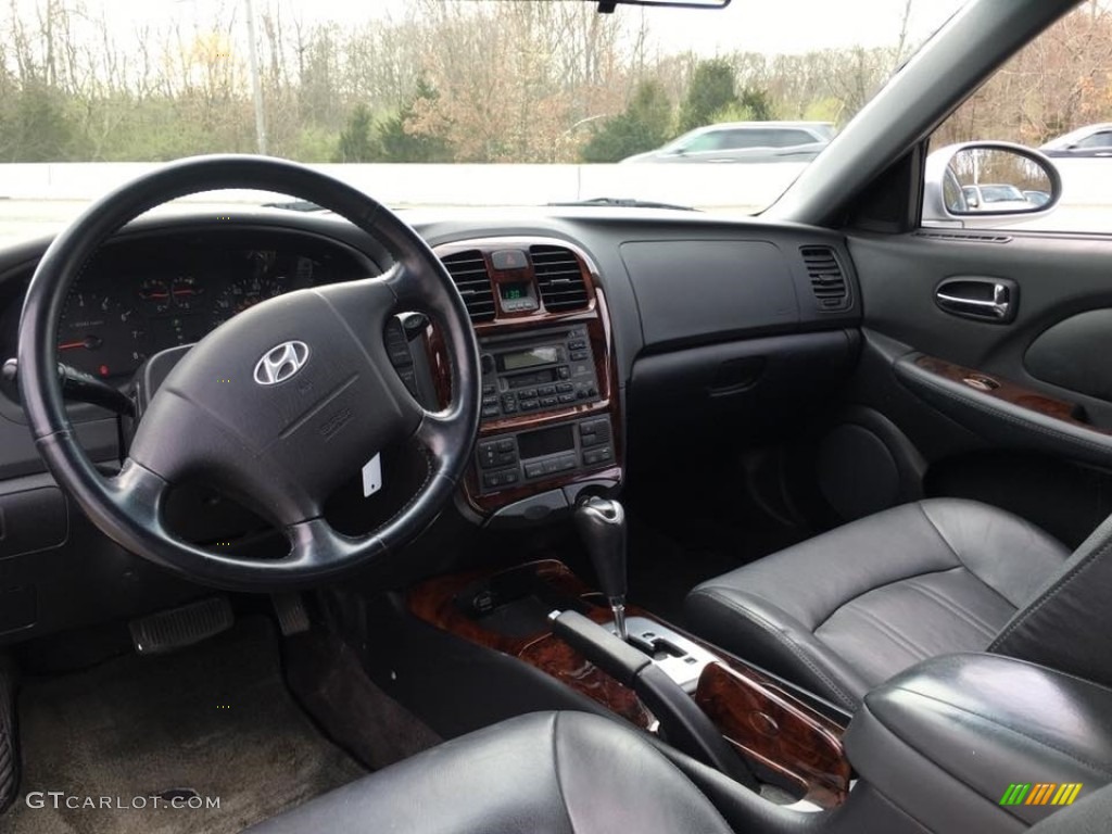 2003 Sonata LX V6 - Brilliant Silver Metallic / Black photo #11