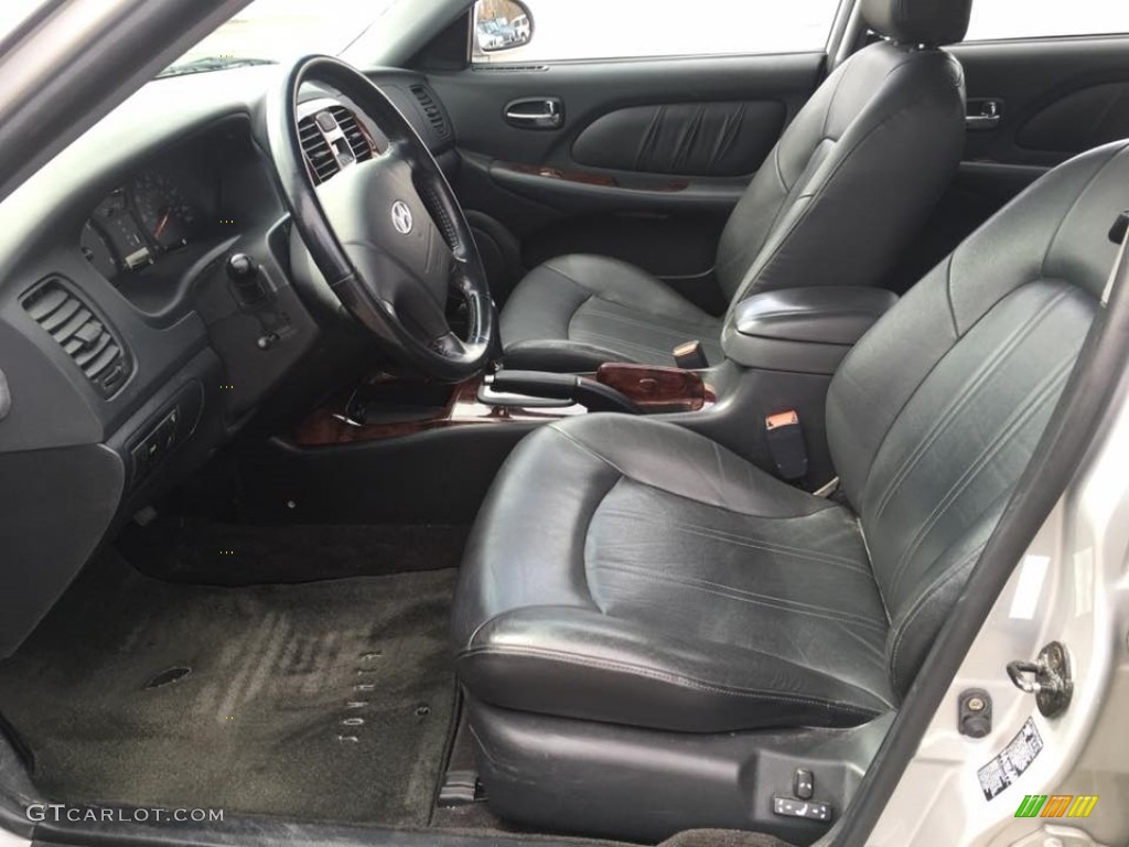 2003 Sonata LX V6 - Brilliant Silver Metallic / Black photo #17