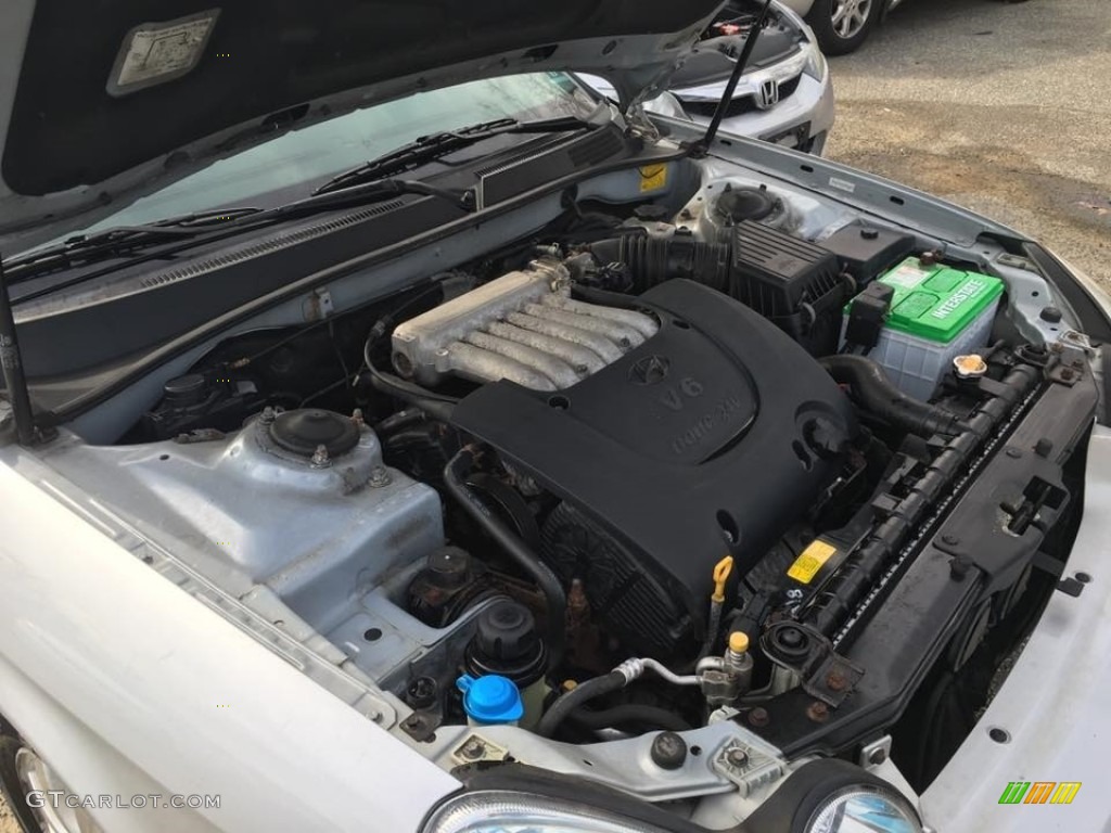 2003 Sonata LX V6 - Brilliant Silver Metallic / Black photo #27