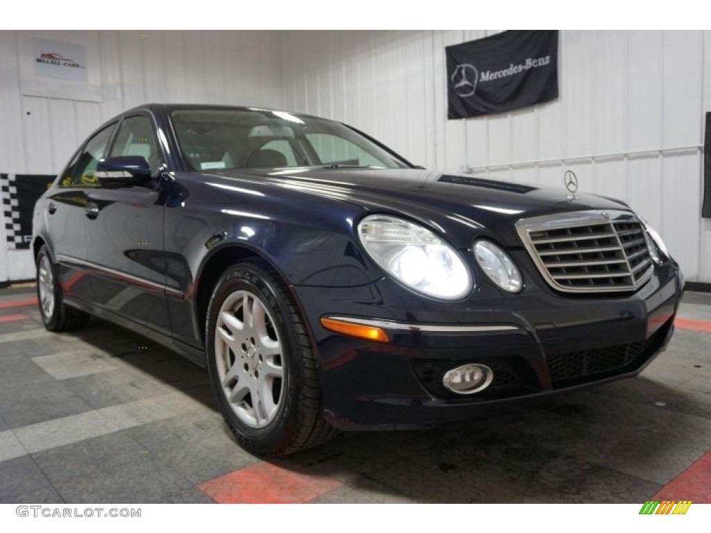2007 E 320 Bluetec Sedan - Capri Blue Metallic / Cashmere photo #5